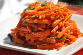 Carrot Stir Fry /Carrot Mezhukkupuratti